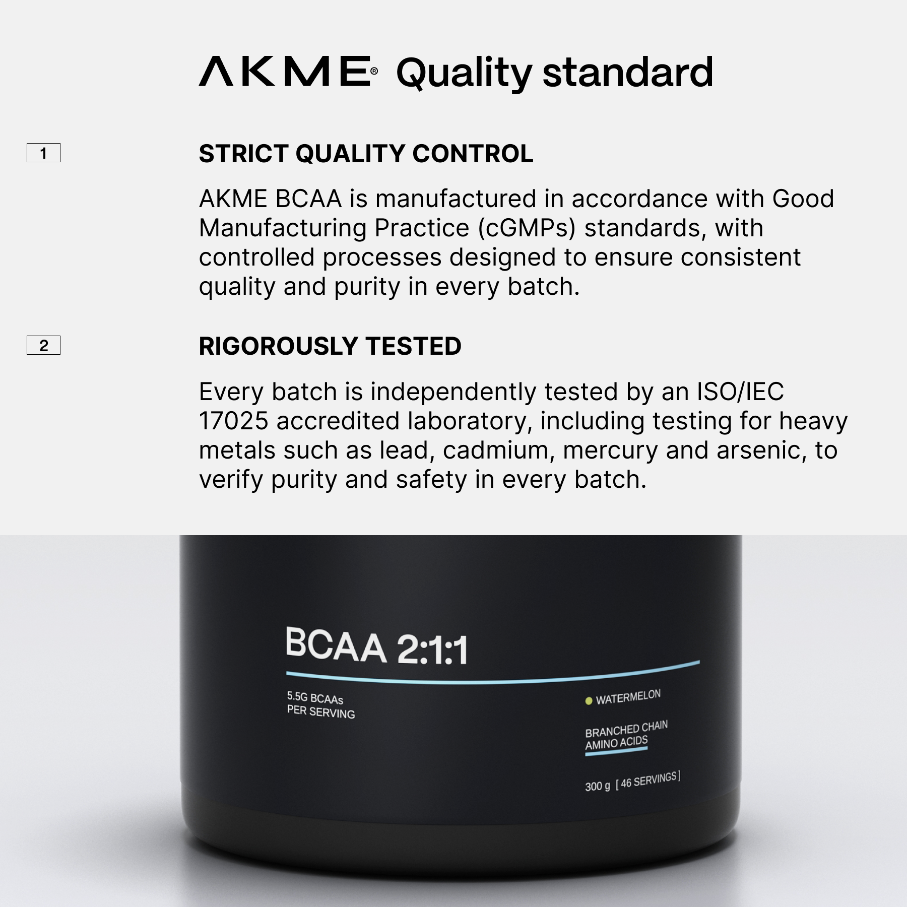 BCAA 2:1:1 Pulver